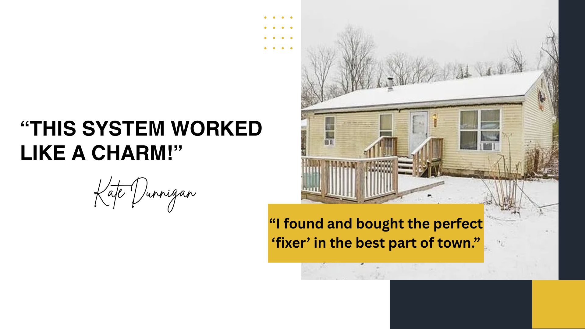 Kate Dunnigan — Before: fixer-upper in winter