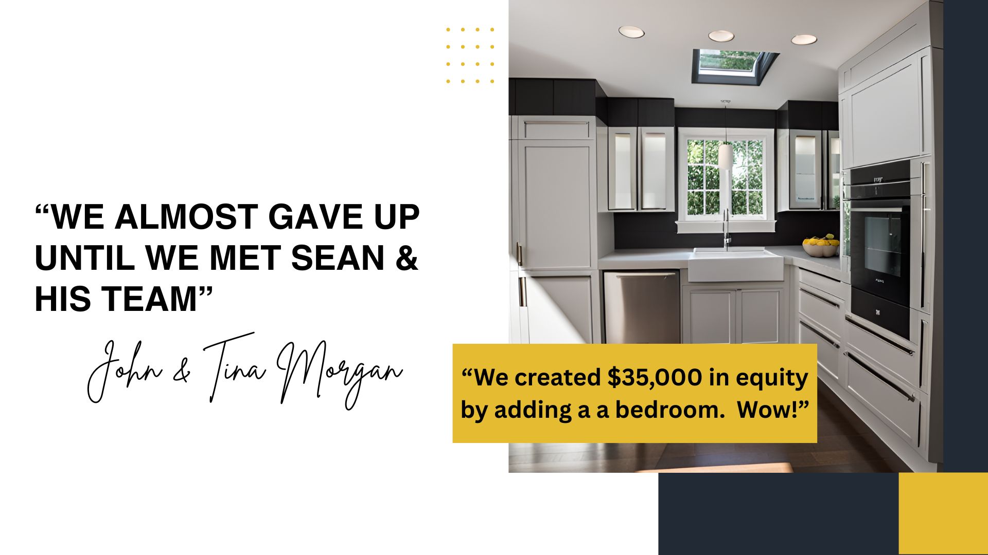 John & Tina Morgan — After: stunning modern kitchen