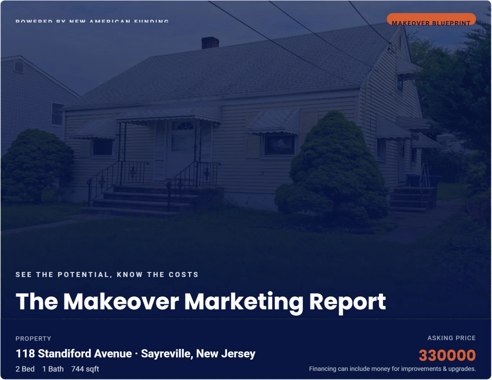 Page 1 of 9: cover of the Makeover Marketing Report.